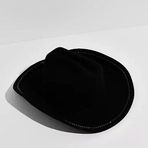 Free people Broadway embellished hat San Diego hat go one size black gems